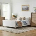 My Texas House Flynn Boucle Platform Bed, Queen, Cream | Walmart (US)