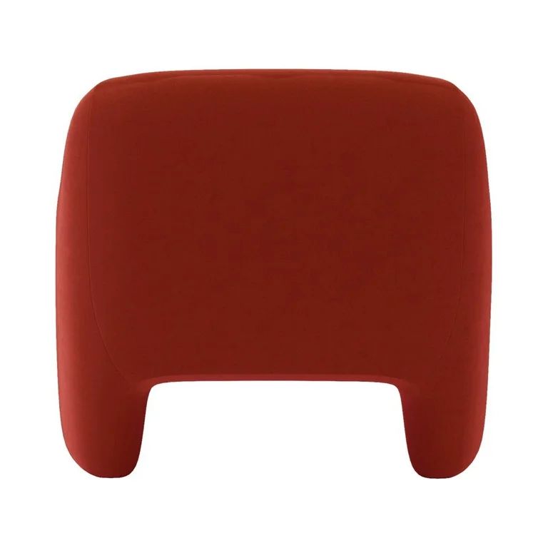 Better Homes & Gardens Emerson Curvy Velvet Accent Chair Rustic Red | Walmart (US)