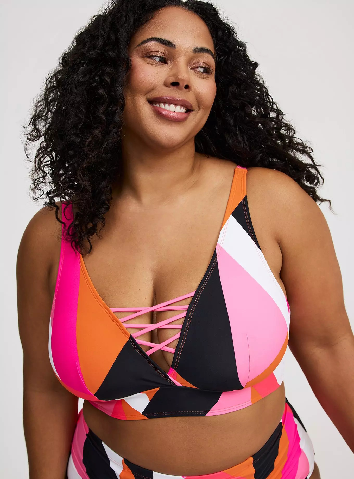 Wireless XO Triangle Swim Top | Torrid (US & Canada)