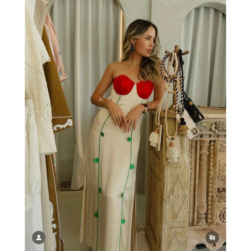 NWT Farm Rio Rose-Shaped Bodice Sleeveless Maxi Dress Size XXS | Poshmark