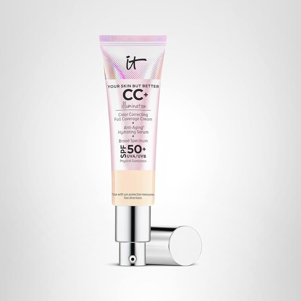 IT Cosmetics CC+ Cream Illumination - Radiant Full Coverage Foundation With SPF 50+, Color Correc... | Amazon (US)