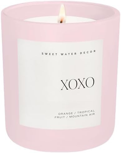 Sweet Water Decor XOXO Scented Candles - Soy Candles with Tropical Fruits, Lemons & Redolent with... | Amazon (US)