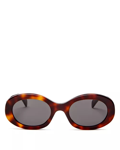CELINE Triomphe Oval Sunglasses, 52mm | Bloomingdale's Jewelry & Accessories | Bloomingdale's (US)