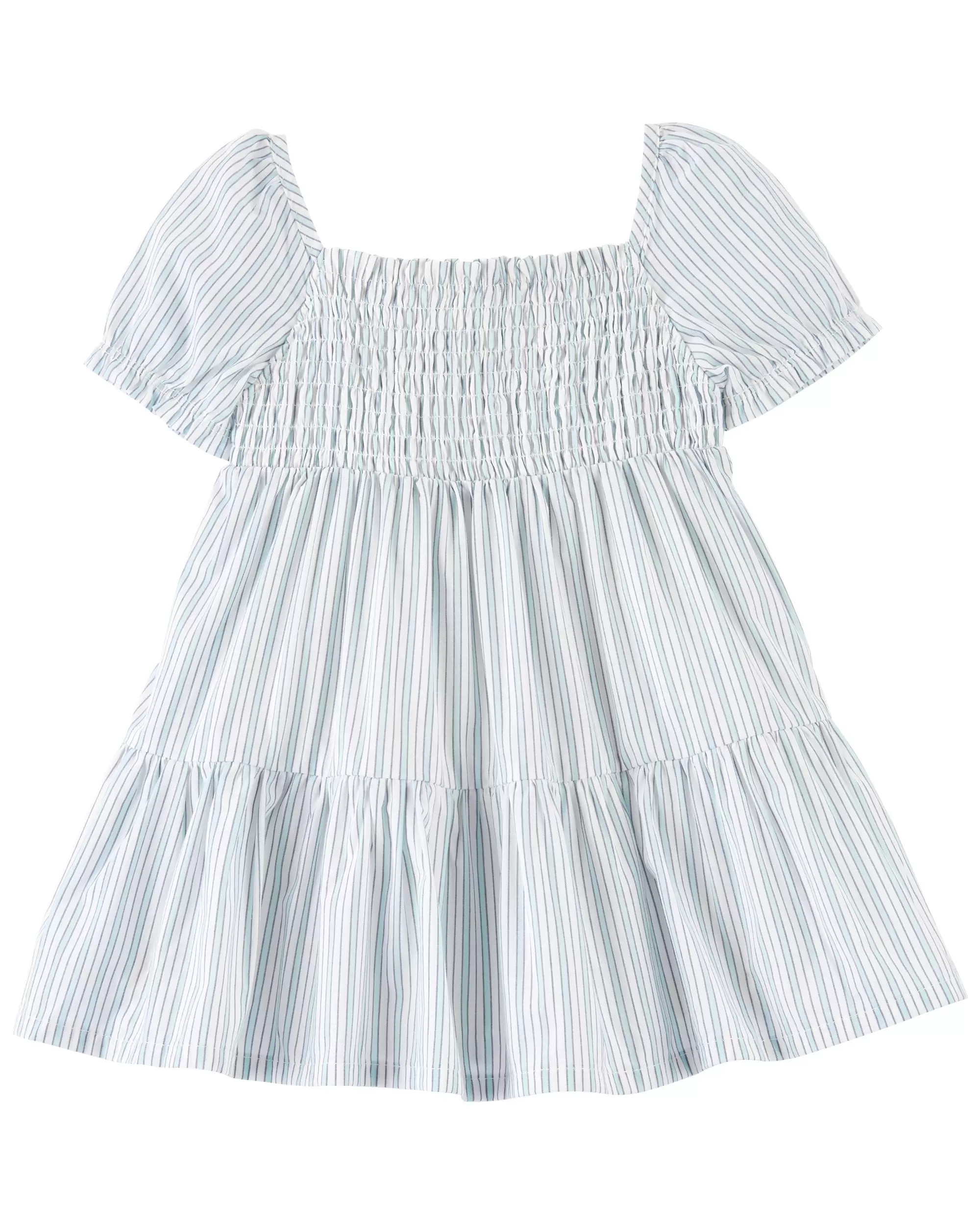 Baby Tiered Puff-Sleeve Cotton Dress | Carter's