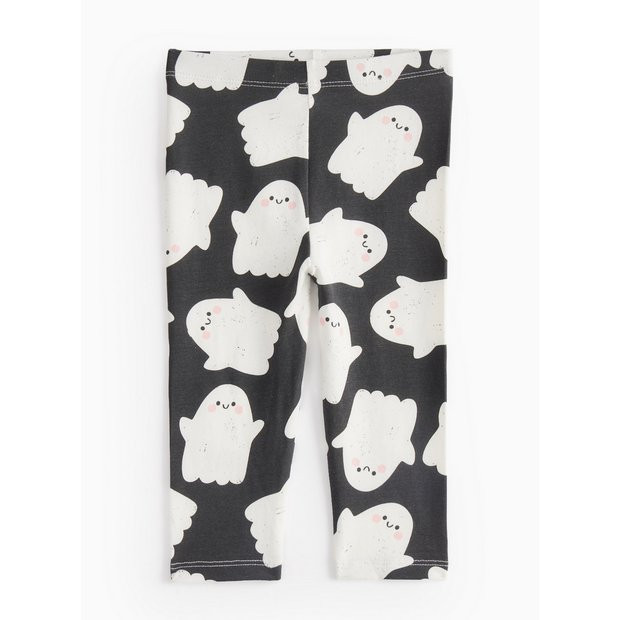Halloween Ghost Printed Leggings 6-9 months | Tu Clothing