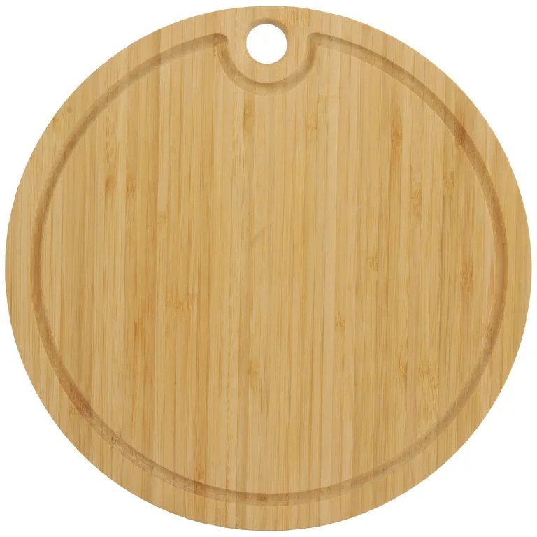 BambooMN Bamboo Round Cutting and Serving Board, Charcuterie Board - 10" diameter x 0.75" thickne... | Walmart (US)