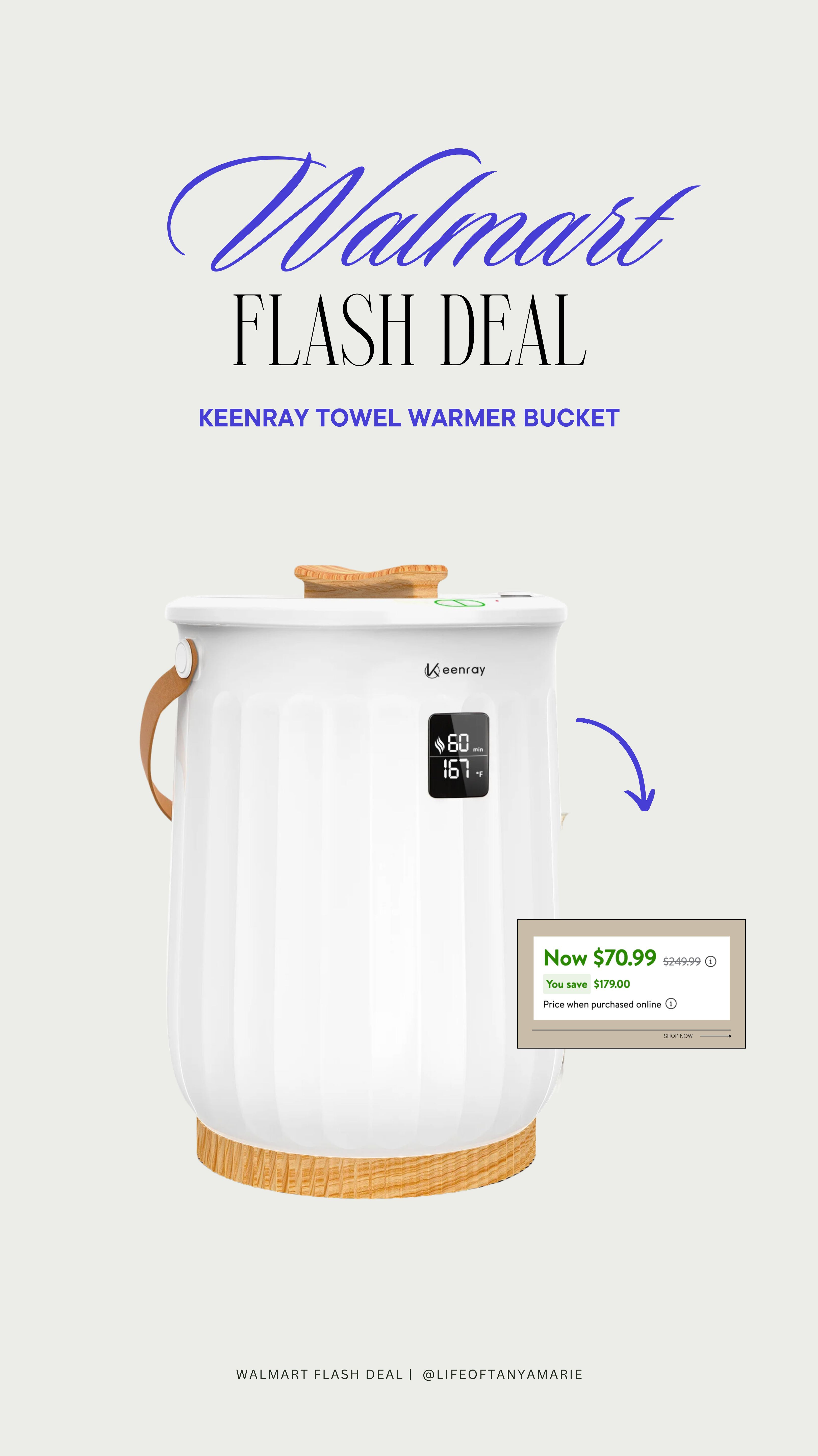 Walmart Flash Deal: Keenray towel warmer #walmart #towelwarmer #selfcare

#LTKFindsUnder100 #LTKSaleAlert #LTKFallSale