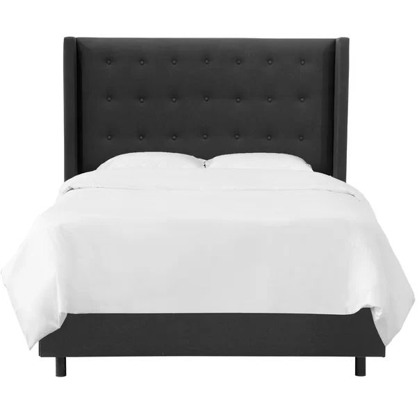 Harlow Button Tufted Wingback Upholstered Standard Bed | Wayfair North America