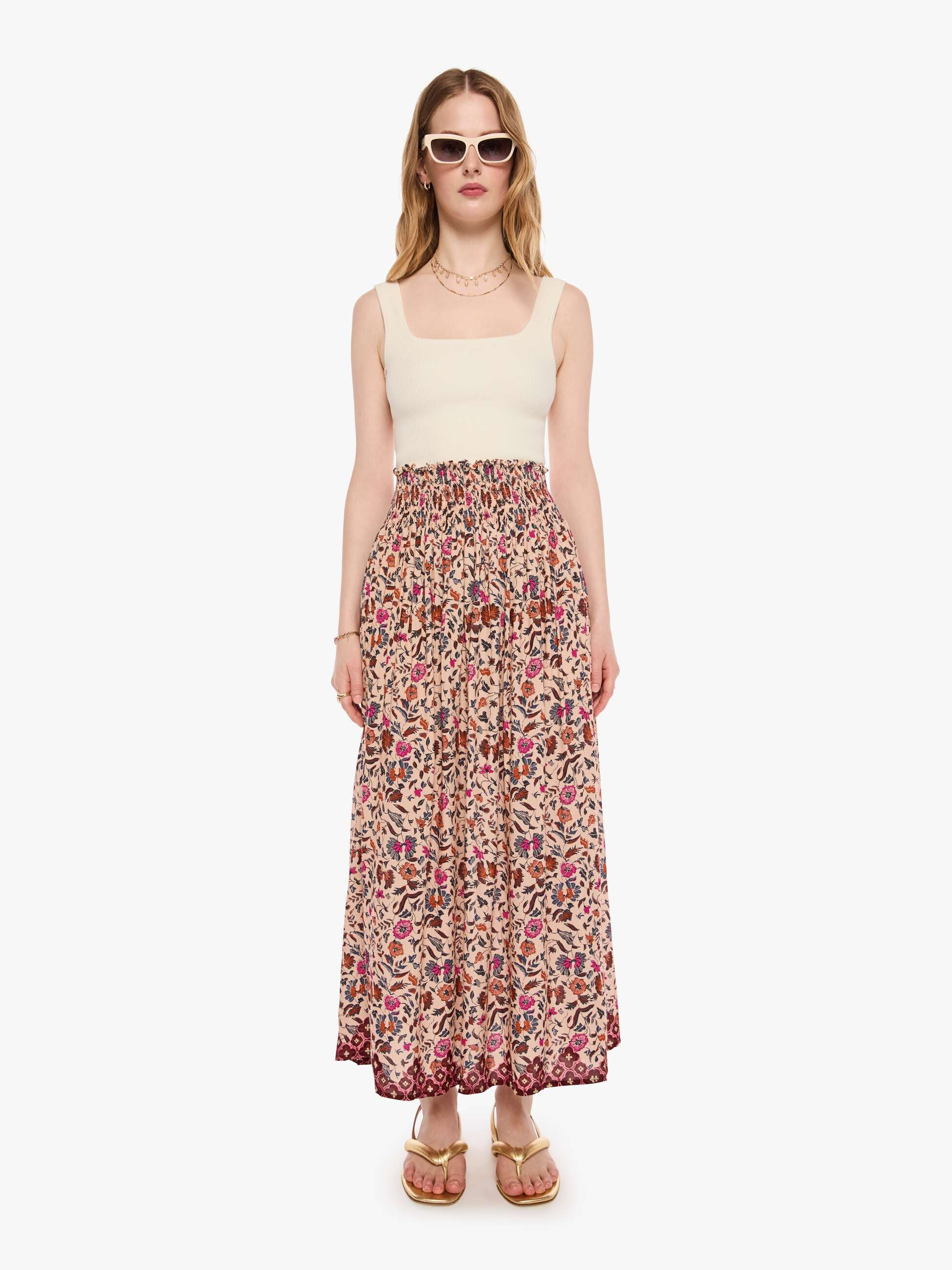 Natalie Martin Bella Skirt - Wildflower Spice | Mother Denim