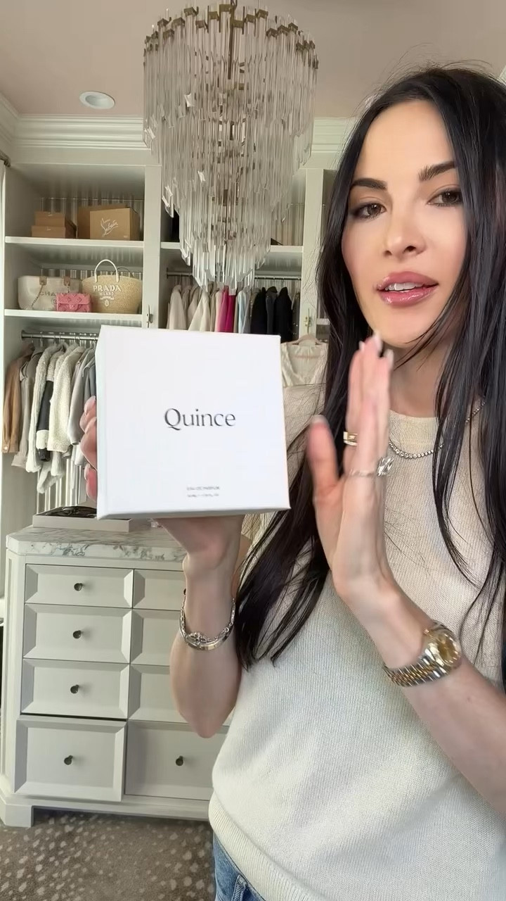 Obsessed with my new perfume from Quince! It’s the Bois de Santal Eau de Parfum. Shop my favorite scent and my look from Quince here! @quince #quincepartner @shop.ltk #liketkit 

#LTKootd #LTKBeauty #LTKSeasonal