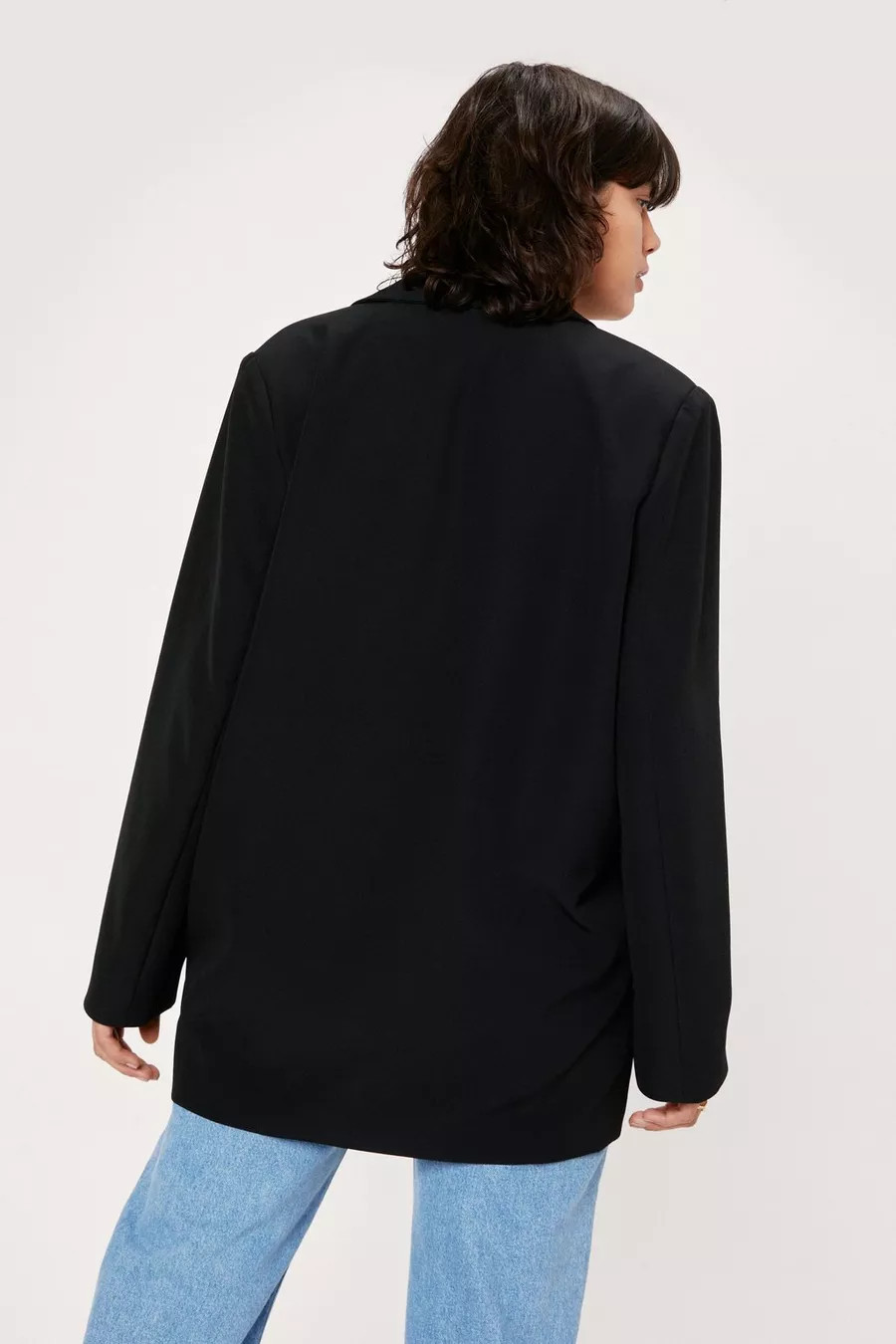 Boxy Oversized Boyfriend Blazer | Nasty Gal (US)