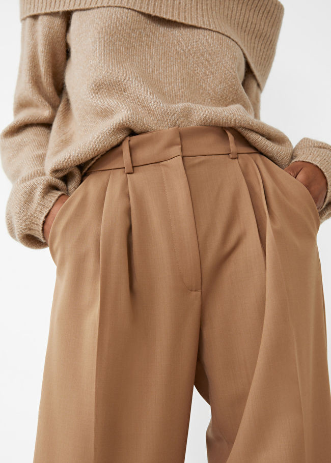 Wool Blend Pleated Trousers | & Other Stories (EU + UK)