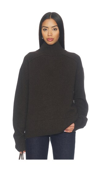 Archie Sweater in Dark Brown Melange | Revolve Clothing (Global)