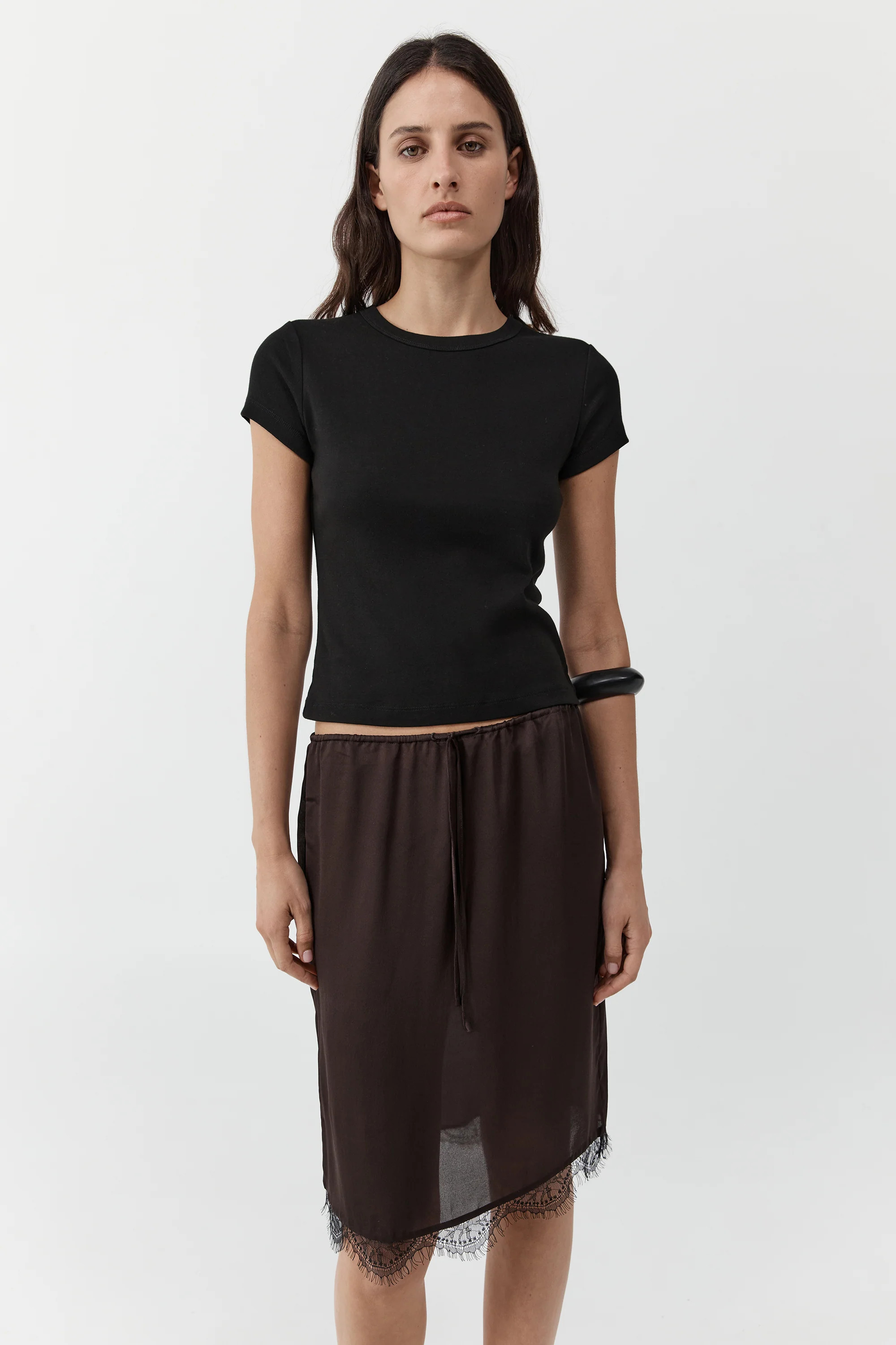 Fine Lace Skirt - Bark | St. Agni (US, UK, EU)