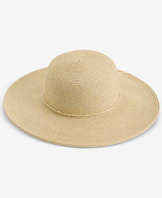 Packable Paper Braid Floppy Hat, Macy's Exclusive | Macy's