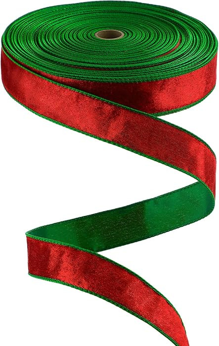 Yungyan Velvet Ribbons with Gold Edge Felt Ribbon Gift Bow Wrapping Ribbon Waterproof for Handmad... | Amazon (US)