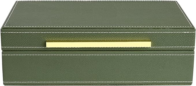 Small Green Shagreen box Faux Leather Decorative Box,Keepsake And Memory Storage Decorative Boxes... | Amazon (US)