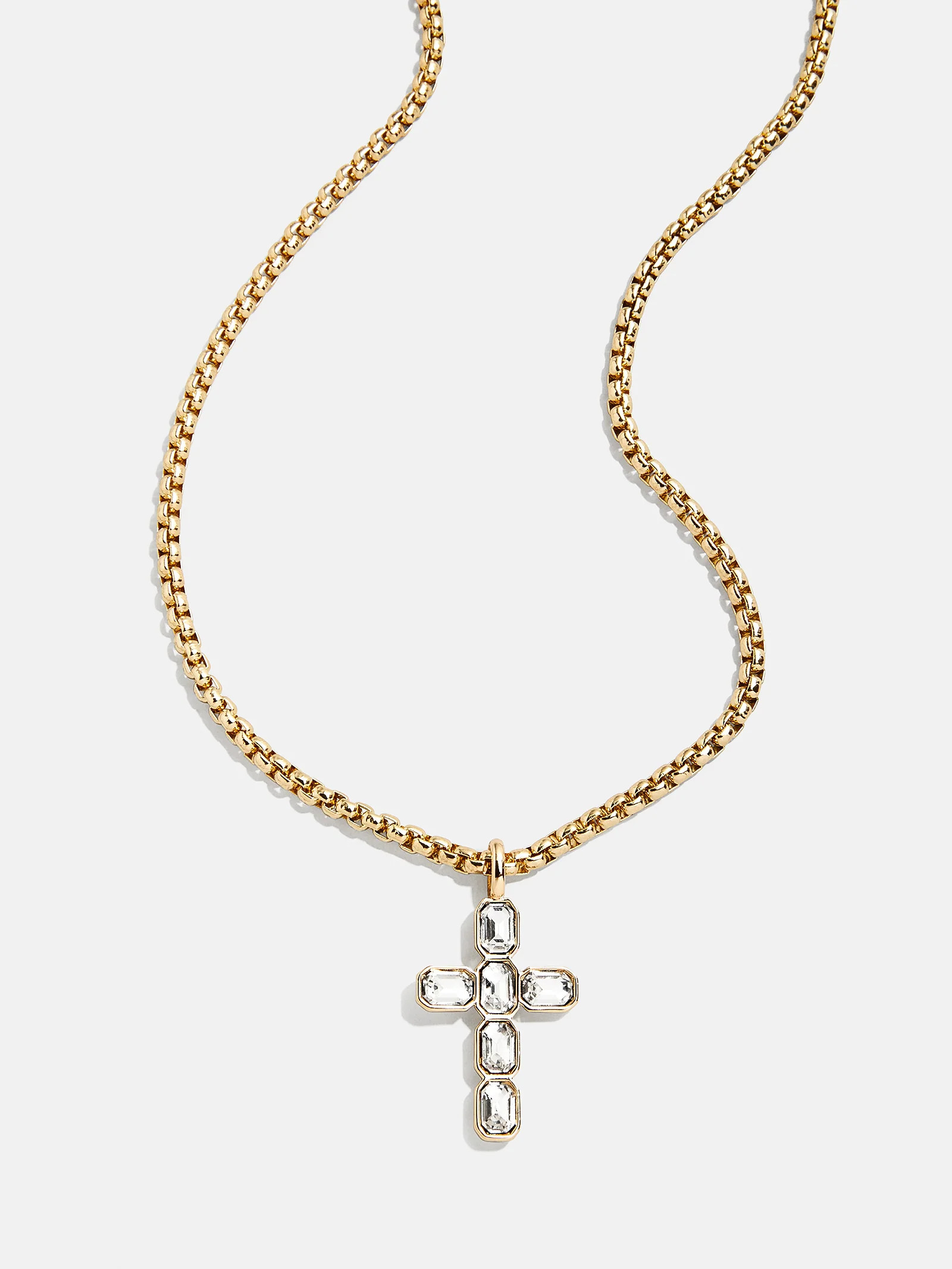 Mara Cross Necklace - Bezel Cross | BaubleBar