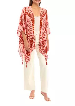 Vince Camuto Tropical Print Kimono | Belk