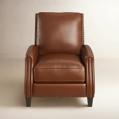 Llewellyn 31" Wide Leather Manual Standard Recliner | Wayfair North America