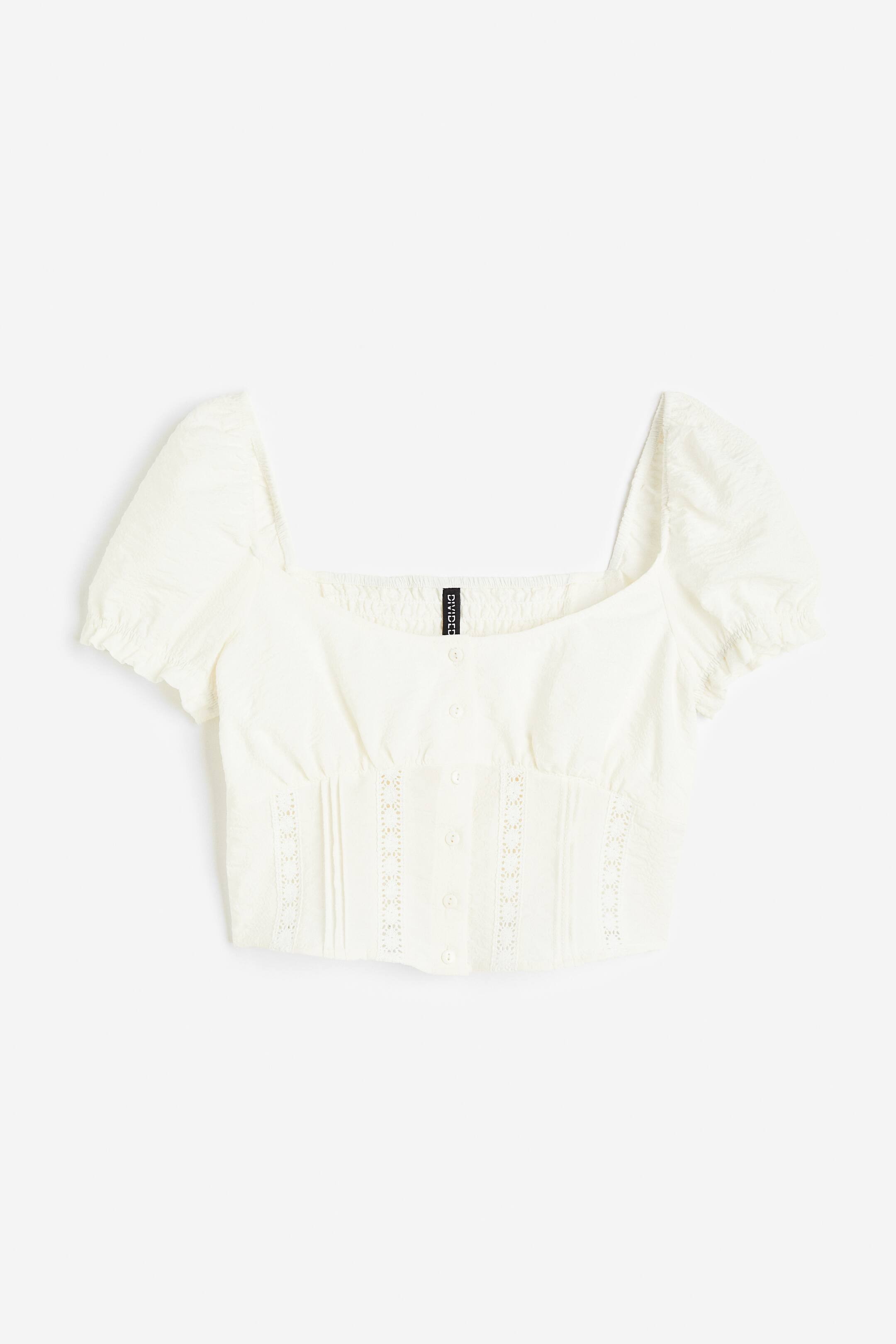 Lace-detail Crêped Blouse | H&M (US + CA)