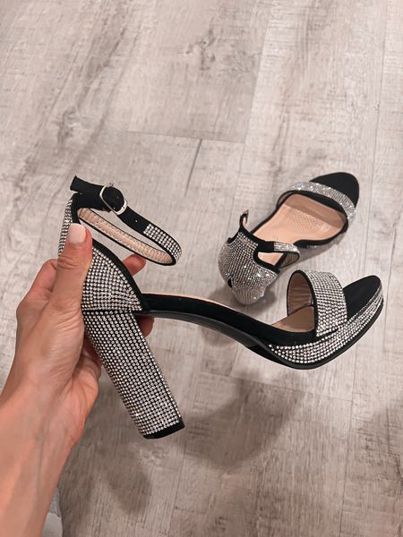 Stepping into the night with these sparkling heels ✨ #Glam #ShoeGoals #NightOut #SparklyHeels 

#LTKFindsUnder50 #LTKShoeCrush #LTKParties