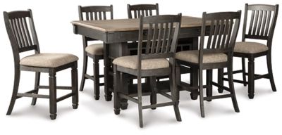Tyler Creek Counter Height Dining Table and 6 Barstools | Ashley | Ashley Homestore