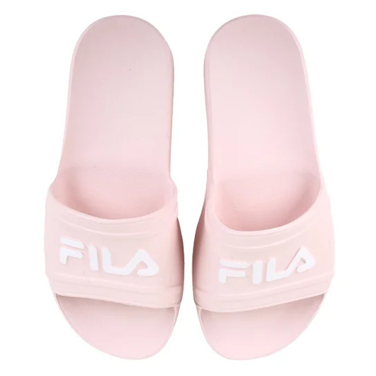 Chinelo Slide Fila Sleek Feminino - Rosa+Branco | Netshoes (BR)