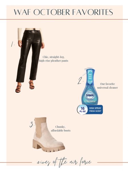 Tried and true favorites from military spouses last month! The comfiest leather pants, ultimate universal cleaners, and these must have winter boots!

#LTKSeasonal #LTKshoecrush #LTKhome