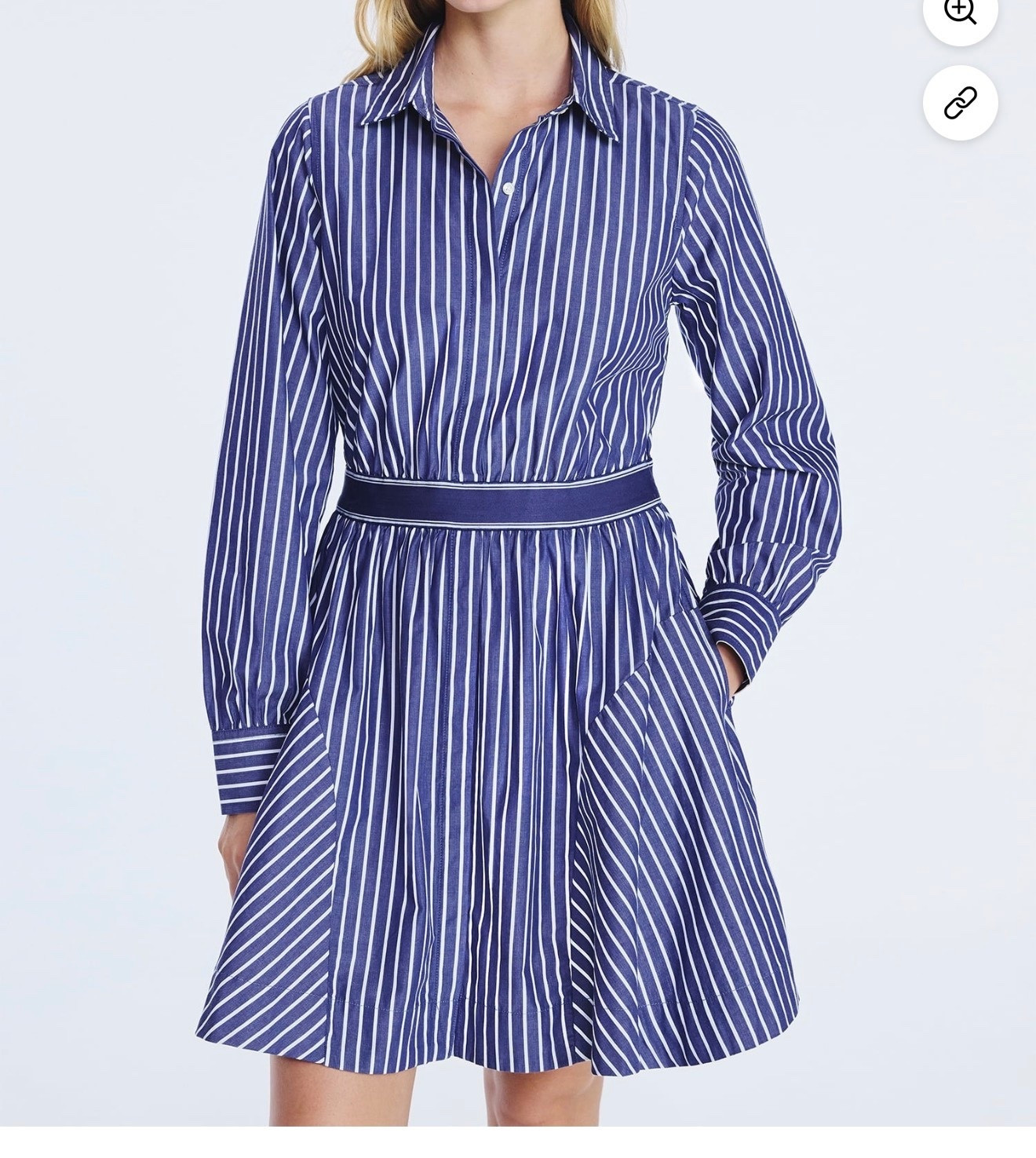 This is it, the style that will put all your other dresses on notice! Free Assembly's Mini Shirtdress offers classic menswear vibes (check out the stripes), but is definitely girly with a flirty, flared skirt and shorter length. The solid elastic waistband offers an eye-catching detail and creates a flattering, feminine fit  