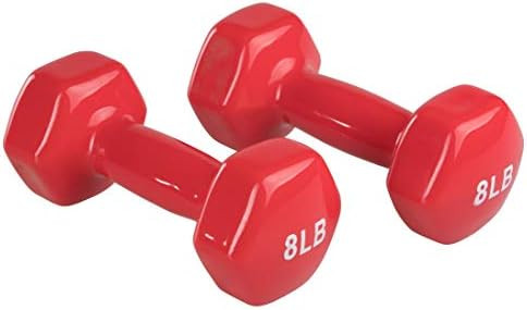 Amazon Basics Vinyl Dumbbell Weight Pair, Set of 2 | Amazon (US)