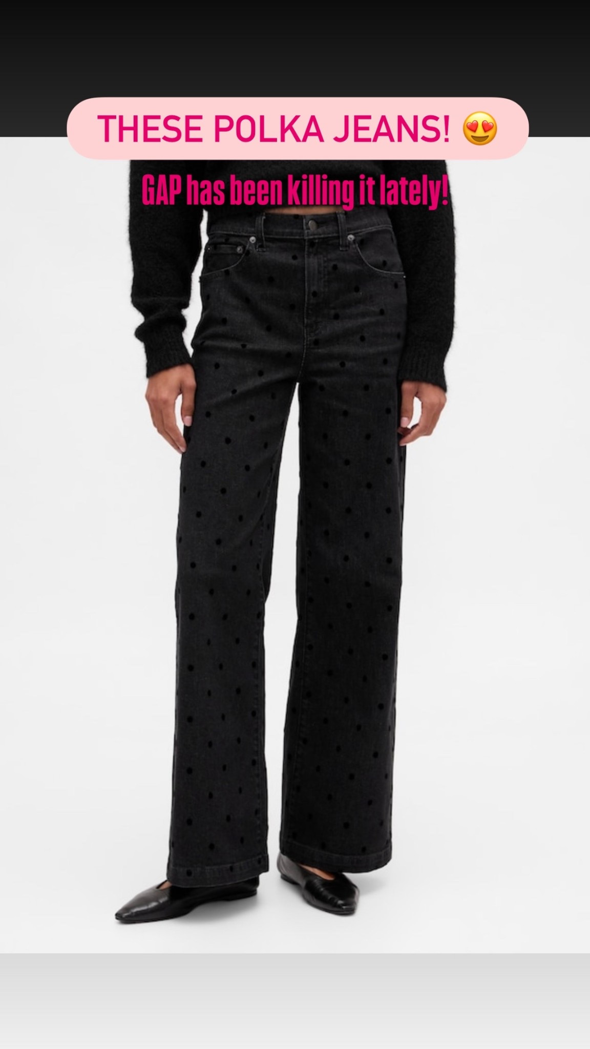 Polka dots are still trending and I’m eyeing these! 😍 #gapfinds #jeans 

#LTKSaleAlert #LTKMidsize #LTKFindsUnder100