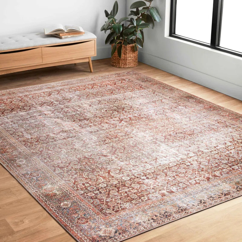 Bungalow Rose Sim Oriental Red/Brown Area Rug & Reviews | Wayfair | Wayfair North America