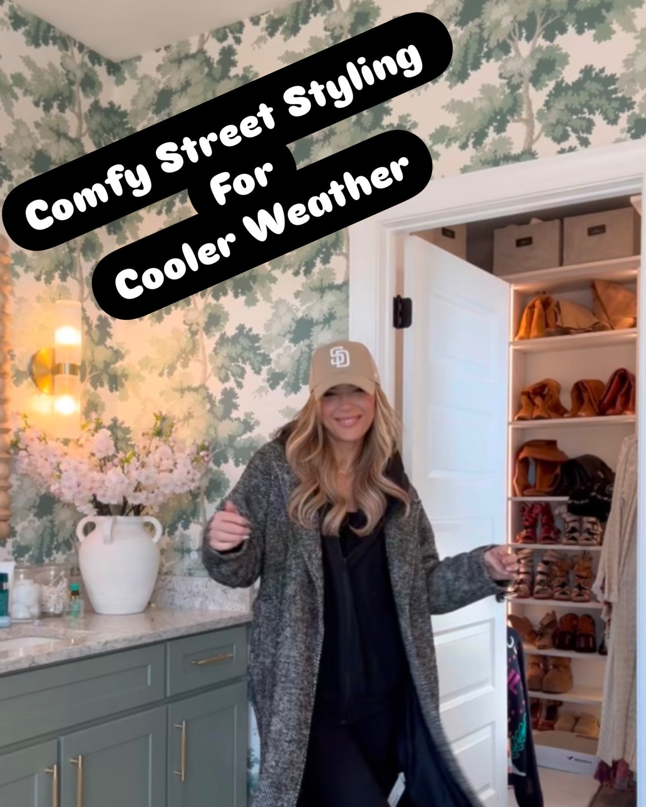 Before Getting Ready-
Sweatshirt- Wild Dove Boutique in San Diego
Blue Pants- local surf shop in VA Beach
Outfit 1-
Bodysuit - Aritzia
Hoodie- is old borrowed from Cort’s side of the closet 😂
Trench- Zara
Sneakers- On Clouds 
Hat- Amazon 

Outfit 2-
Jacket- old Italic 
Leggings- FP Movement
Scarf - old Anthro
Shoes -Ugg 

Outfit 3- 
Joggers- old
Long sleeve- Free People
Shacket Free People 
Potato Shoes- altard state 
Bag-  old lulu 

Outfit 4- 
Blazer- old Vici
Jumpsuit- spanx

Outfit 3 -
Flare yoga pants- lululemon 
Sweater- old Free People  
Vest old Bohme 

#LTKSeasonal #LTKHoliday #LTKStyleTip