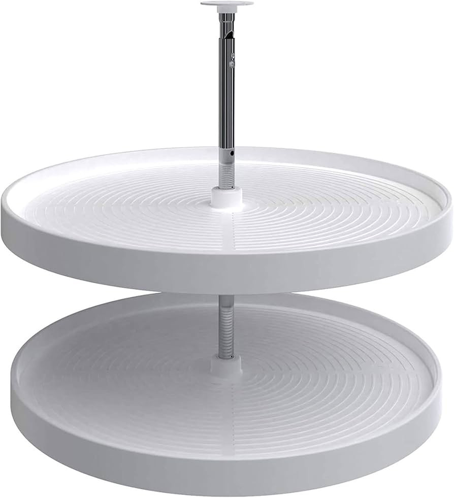 Rev-A-Shelf 28" Full-Circle Dual Tier Lazy Susan Organizer for Upper Corner Wall Cabinets, Plasti... | Amazon (US)
