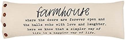 Mud Pie Farmhouse Definition Pillow, Cream | Amazon (US)