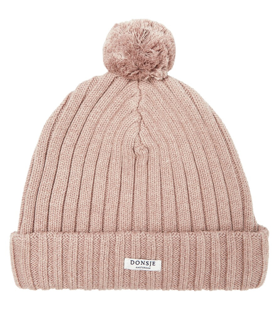 Poppom ribbed cotton-knit beanie | Mytheresa (INTL)