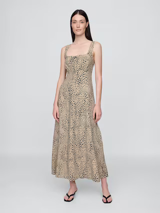 Linen-Blend Maxi Dress | Gap (US)