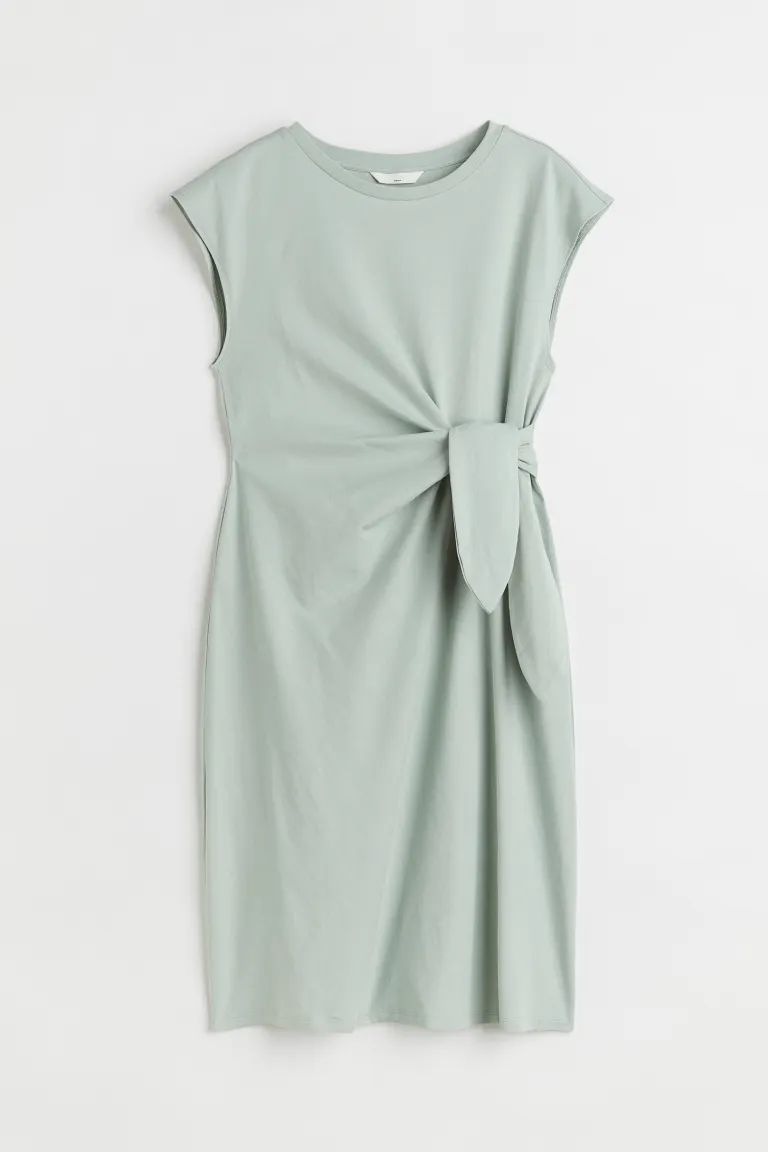MAMA Tie-detail Jersey Dress | H&M (US + CA)