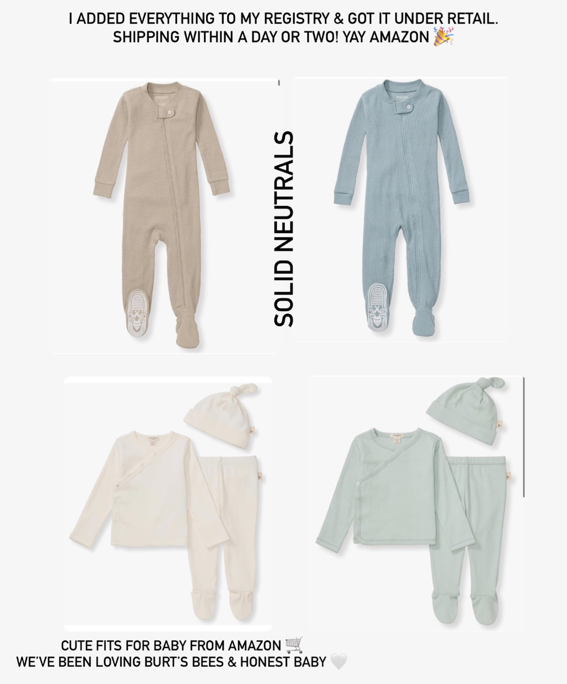 BURTS BEES BABY NEUTRALS 

#LTKbaby #LTKbump #LTKkids