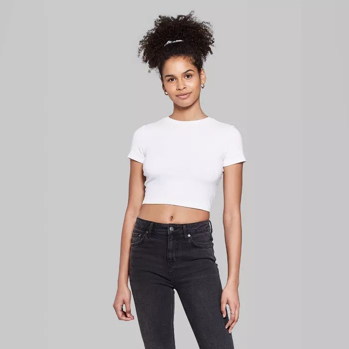 Women's Short Sleeve Cropped T-Shirt - Wild Fable™ (Regular & Plus) | Target