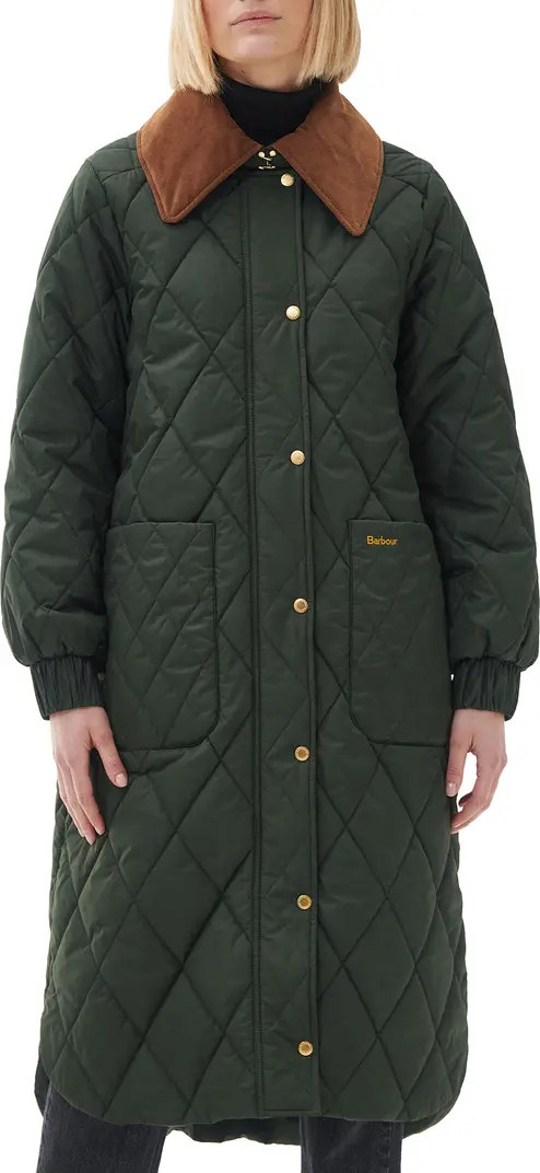 Barbour Marsett Quilted Longline Jacket | Nordstromrack | Nordstrom Rack