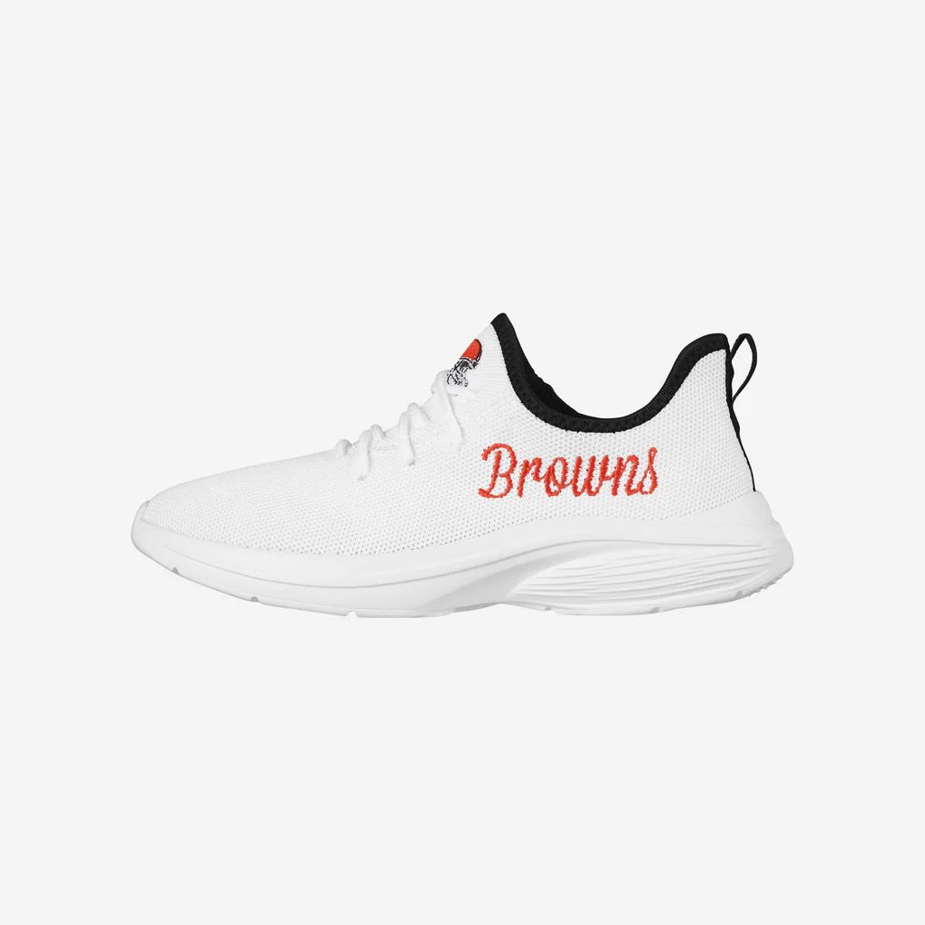 Cleveland Browns Womens Midsole White Sneakers | FOCO inc