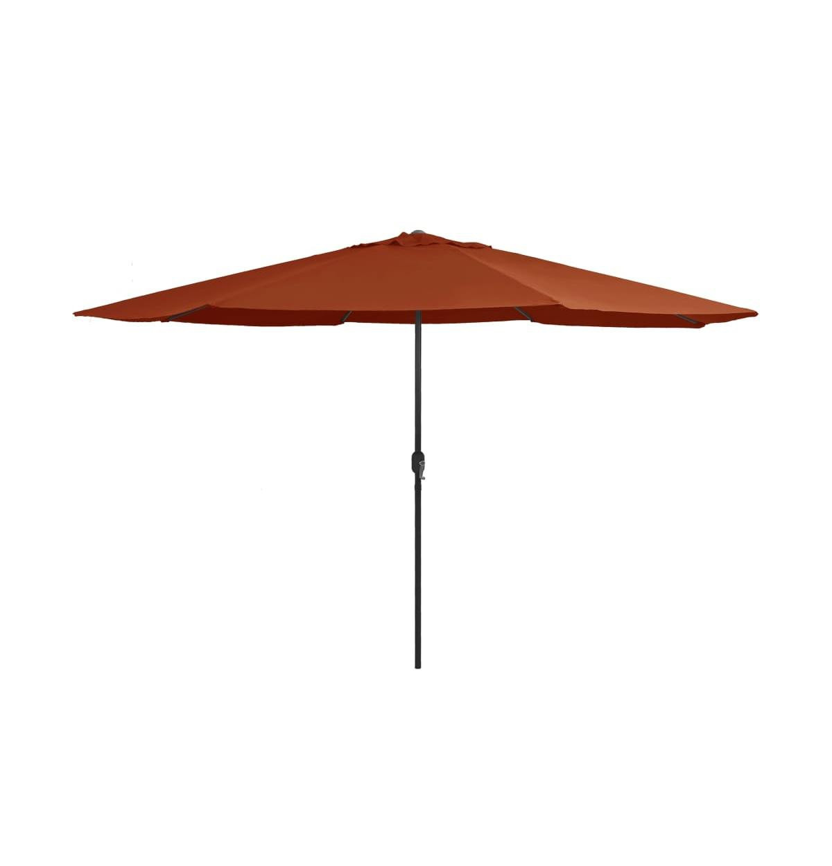 Garden Parasol Terracotta Polyester, Metal Large - Terracotta | Macy's