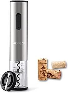 Lazysong Electric Wine Opener Automatic Corkscrew with Foil Cutter Battery Operated One-Touch Res... | Amazon (US)