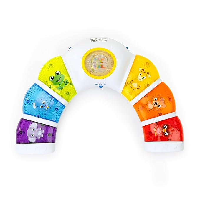 Baby Einstein Glow & Discover Light Bar Musical Activity Station and Tummy Time Toy, Montessori C... | Amazon (US)