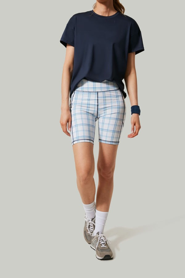 Provincial Plaid 7 Inch Compression Bike Short | Tuckernuck (US)