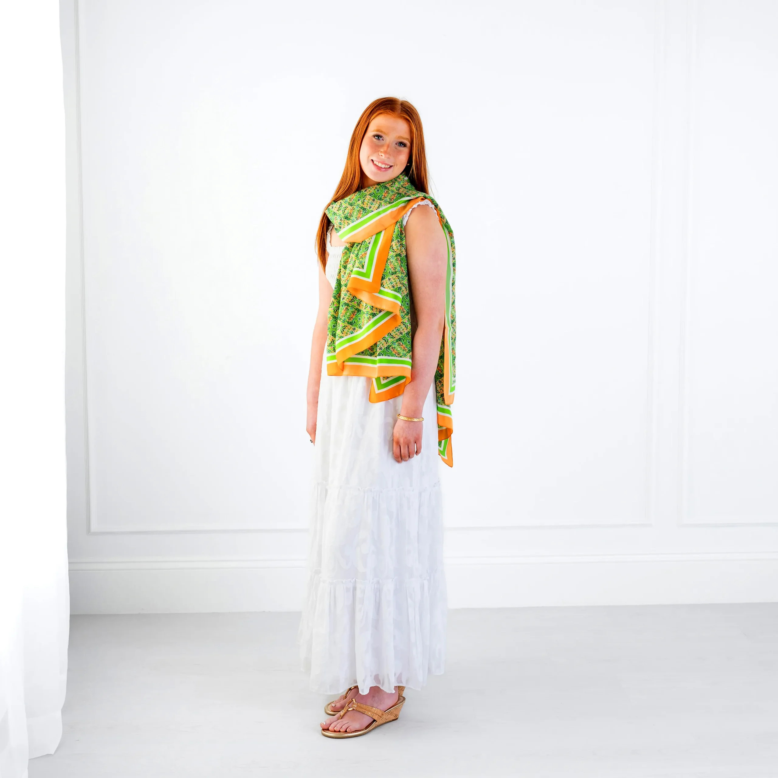 Autumn Rose Silk Scarf - EVELYN & KATE | EVELYN & KATE (US)