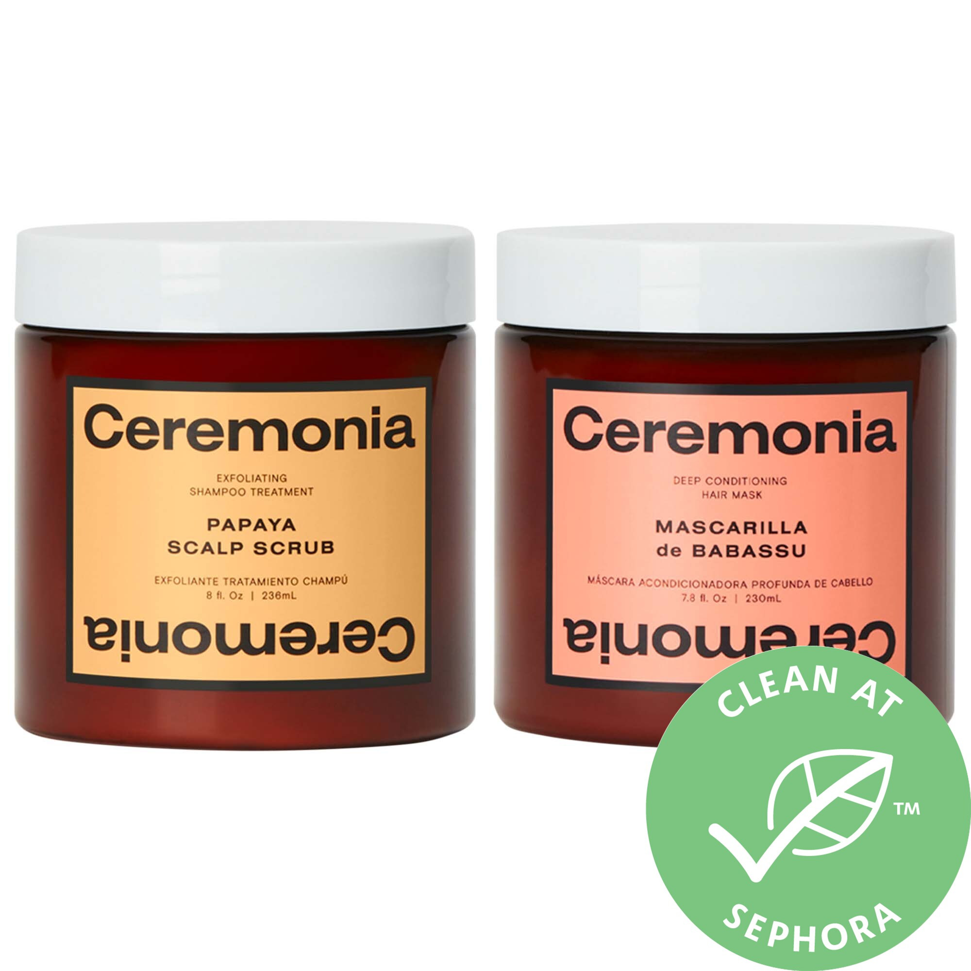 Ceremonia Sunday Reset Duo Treatment - Exfoliating Shampoo and Deep Conditioning Mask | Sephora (US)