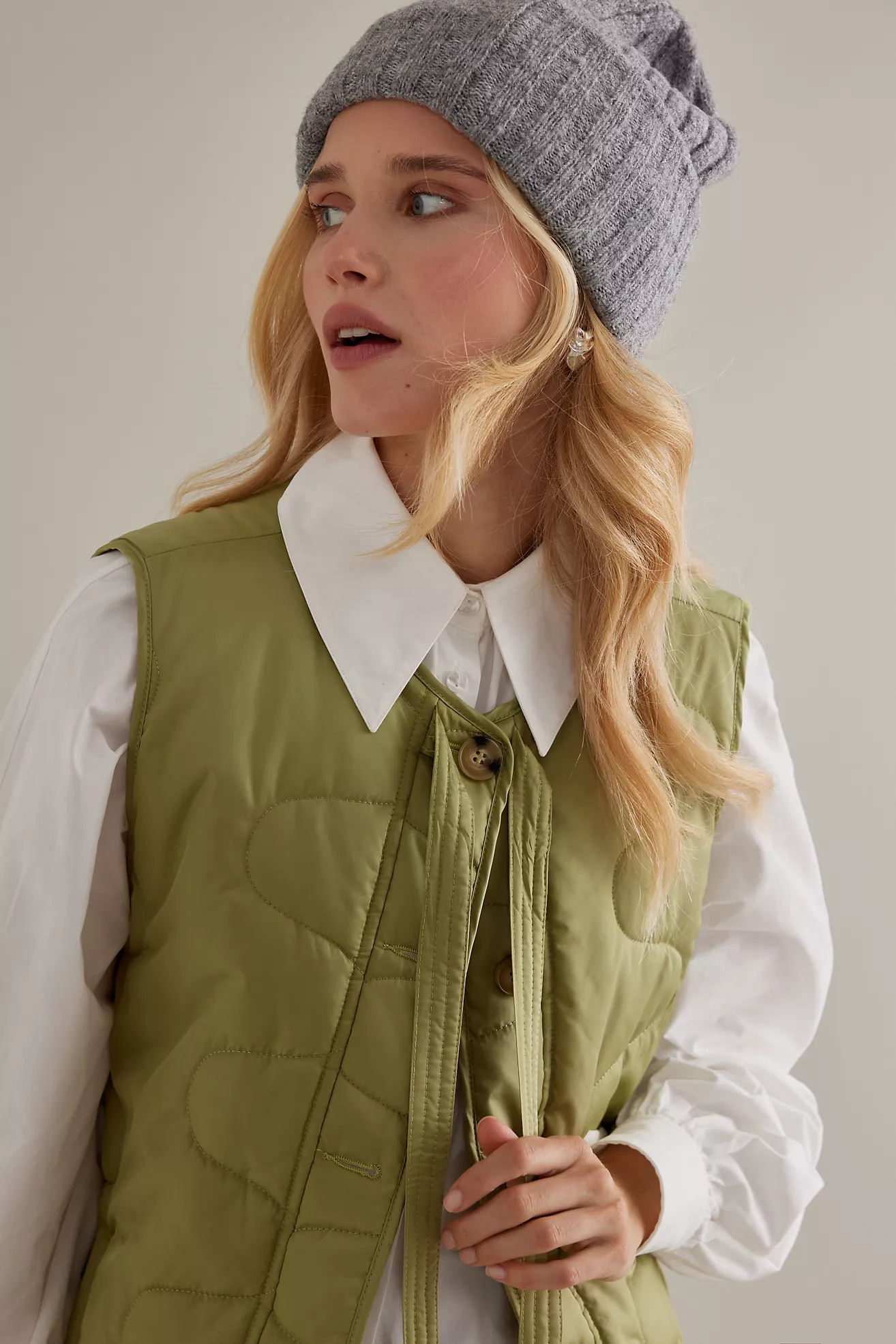 Chunky Ribbed Knit Beanie Hat | Anthropologie (UK)